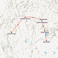 Laos Adventure Map