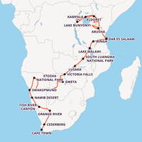The Great African Journey Map