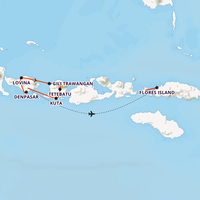 Bali, Lombok & Komodo Map