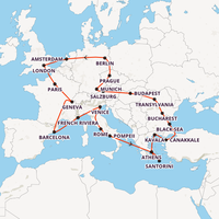 The Great European Journey Map