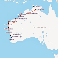 Epic West Coast Australia Map