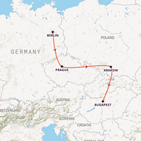 Interrailing - Eastern Europe Map