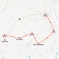 India Adventure Map