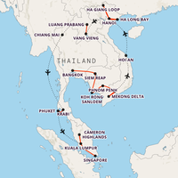 Southeast Asia Adventure Map