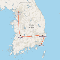 South Korea Express Map