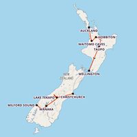New Zealand Adventure Map