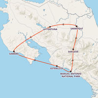 Pure Costa Rica Map