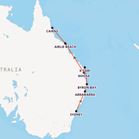 Best of Sydney & East Coast Map