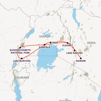 East Africa Gorilla Trek Map