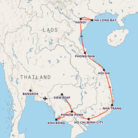 Cambodia & Vietnam Discovery Map