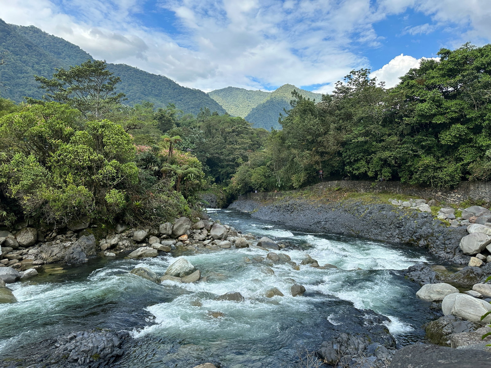 River in Banos, Ecuador
