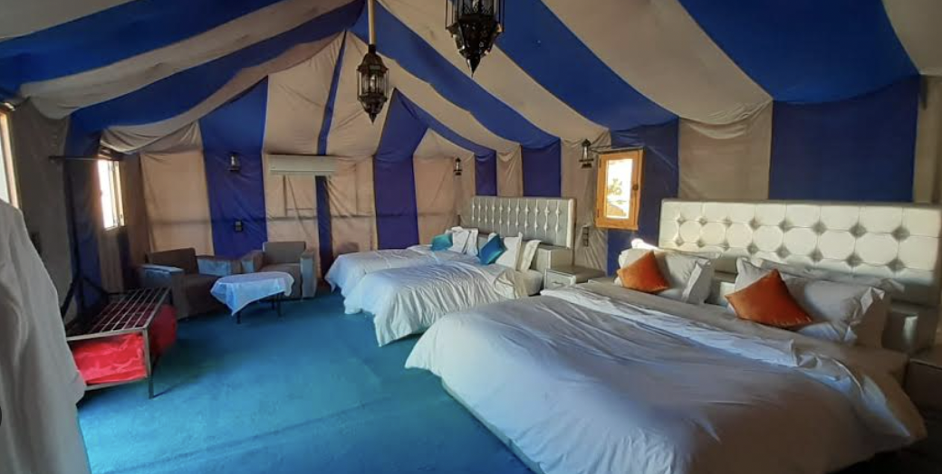 morocco group tour accommodation bedroom