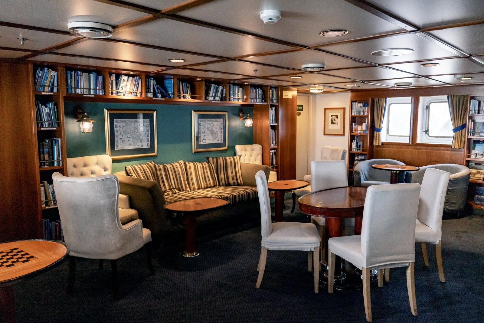 antarctica expedition ship library