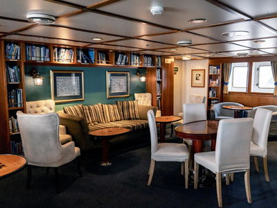 antarctica expedition ship library