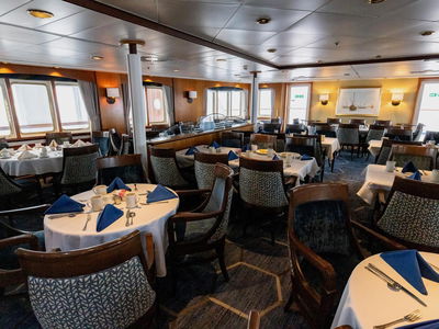 expedition ship restaurant antarctica