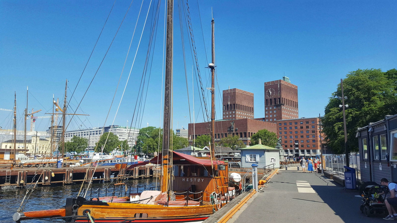 oslo norway port with boats