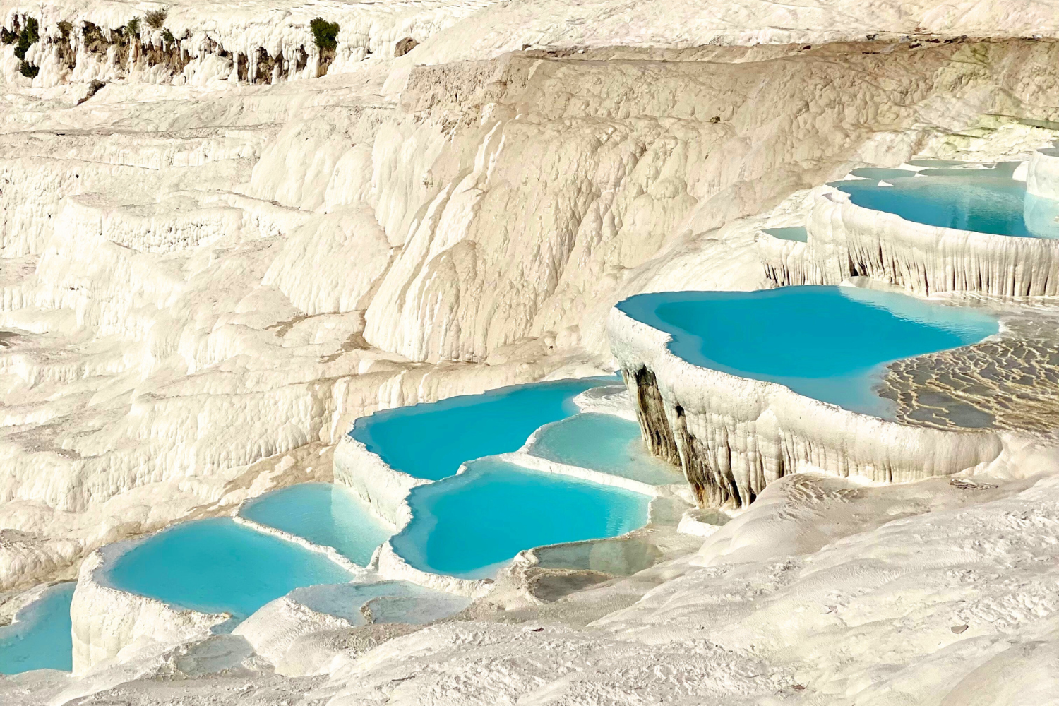 Pamukkale's thermal mineal pools in Turkey