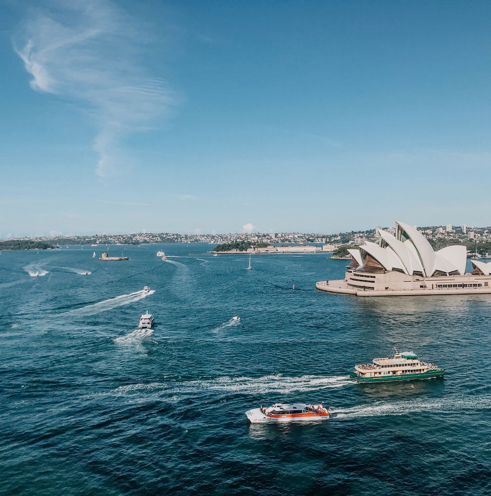 Landscape of Sydney Harbour with Sydney Opera House, Australia