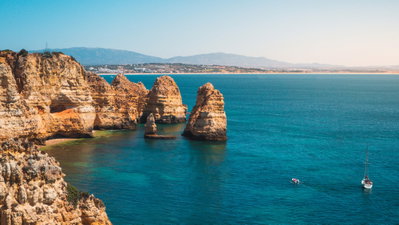 Ponta da Piedade Lagos Beach in Portugal