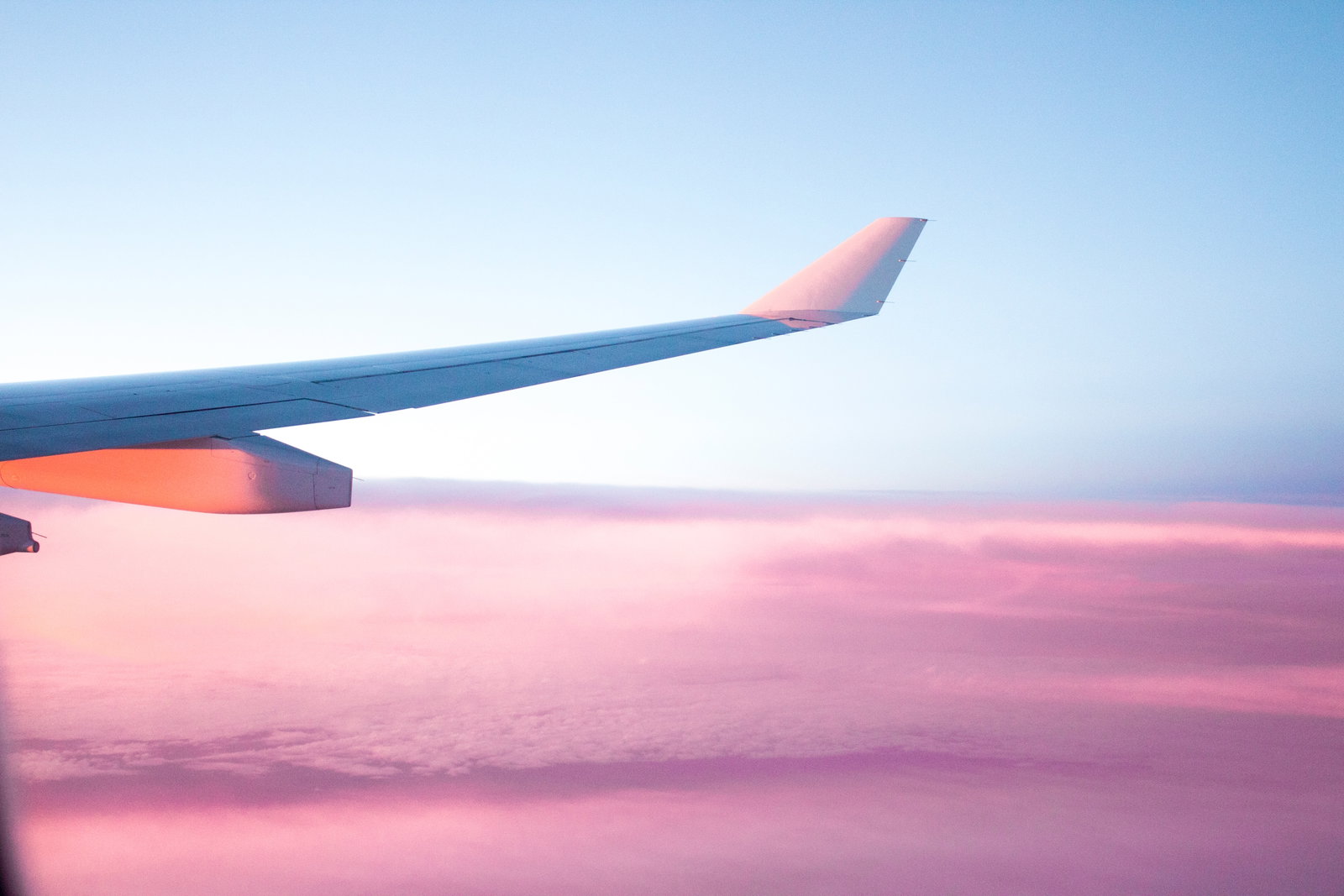 View out of plane window