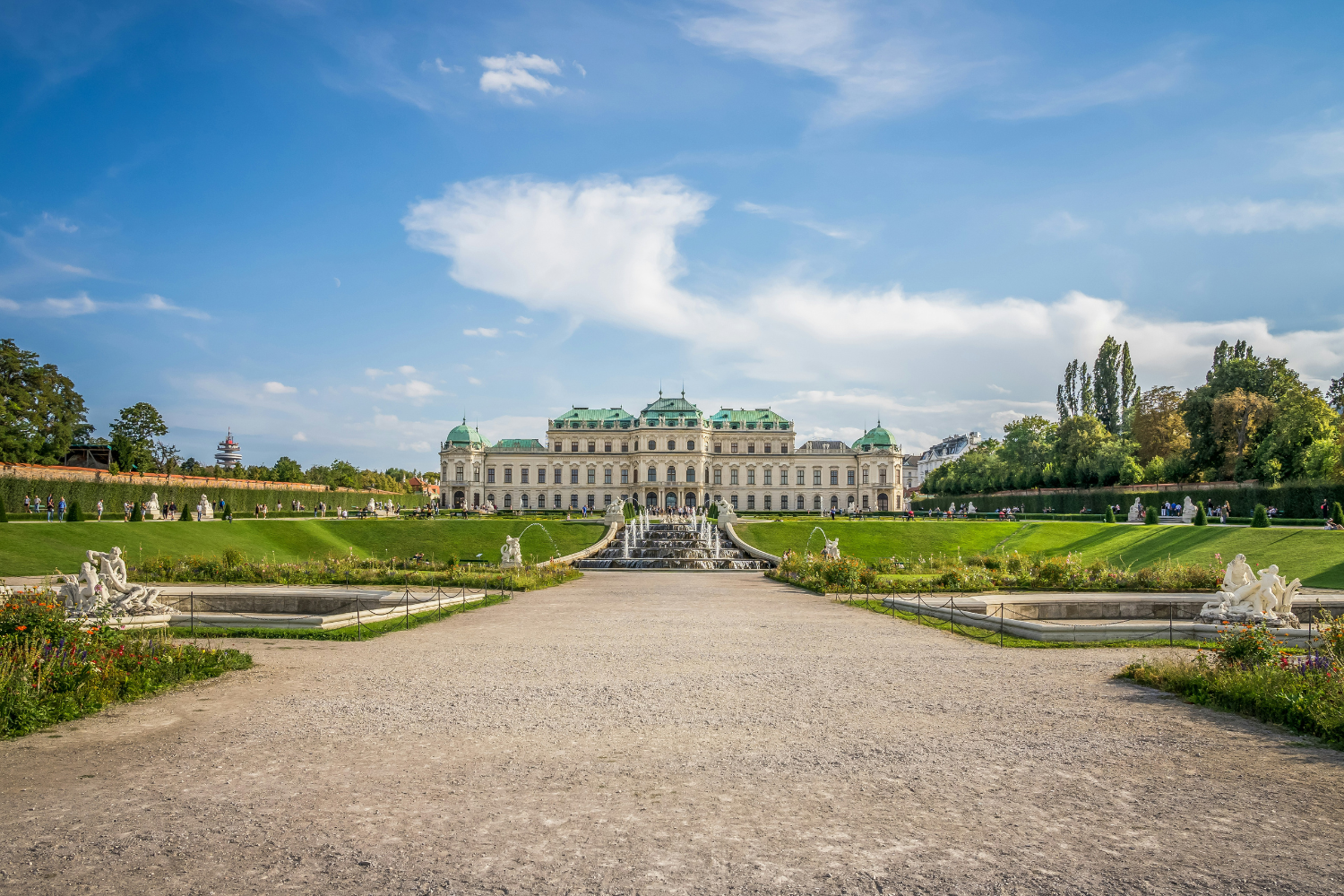 Schönbrunn Palace on a summers day in Vienna, Austria