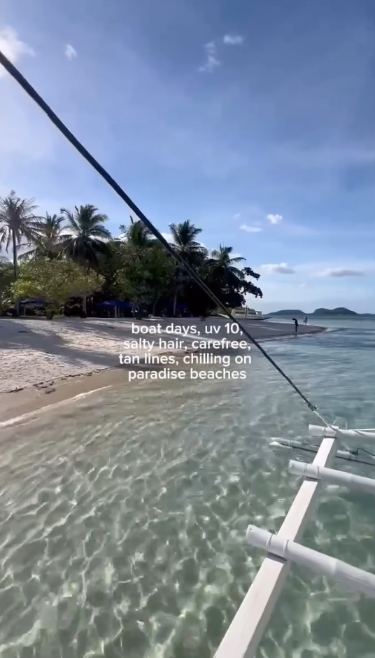 Crystal clear waters in the Philippines