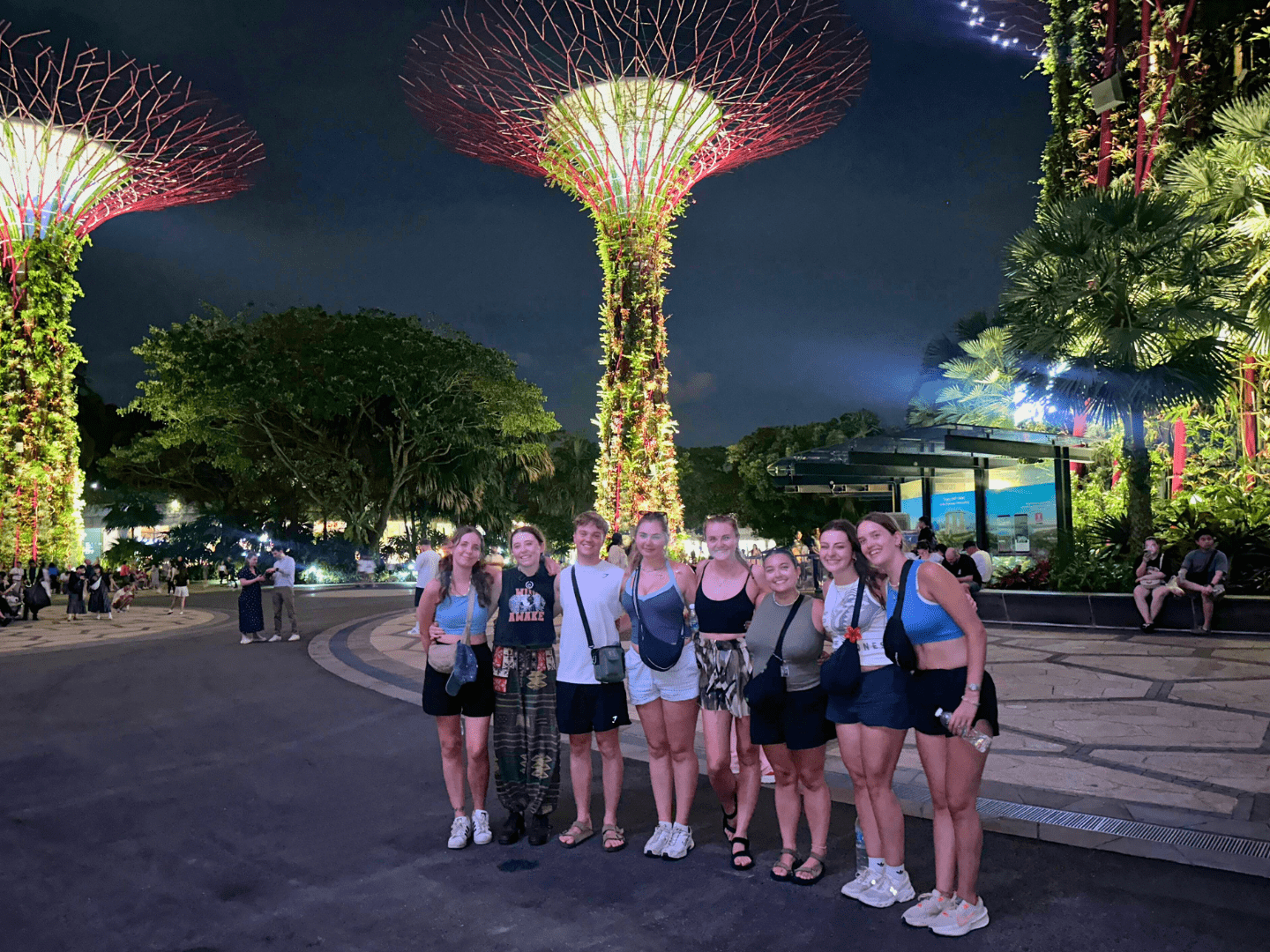 group travellers at singapore gardens at the bay 