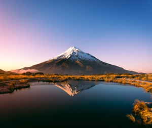 Mount Taranaki, Pouaki Tarns, New Zealand