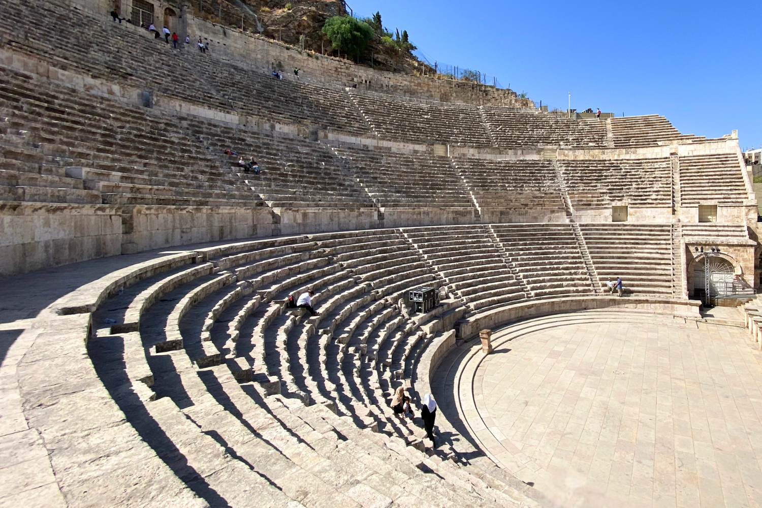 Roman ruins in Jerash, the South Theatre in Jordan