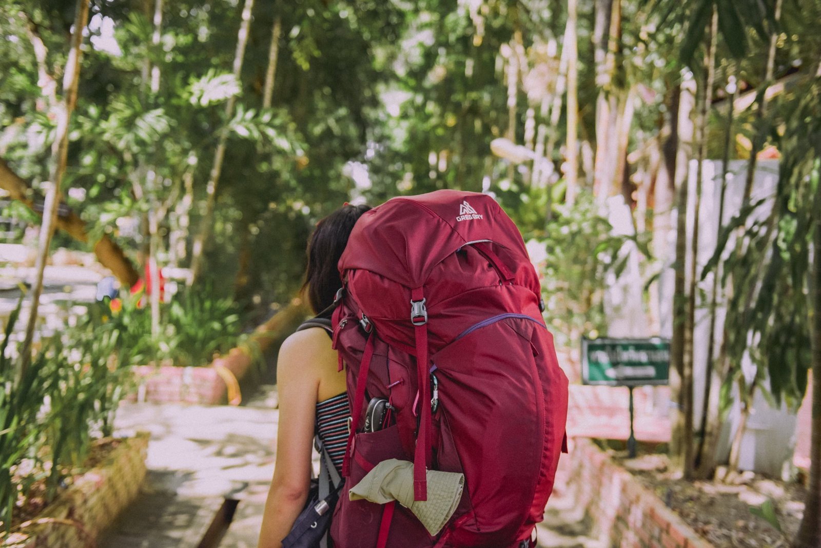 Person with a backpack 