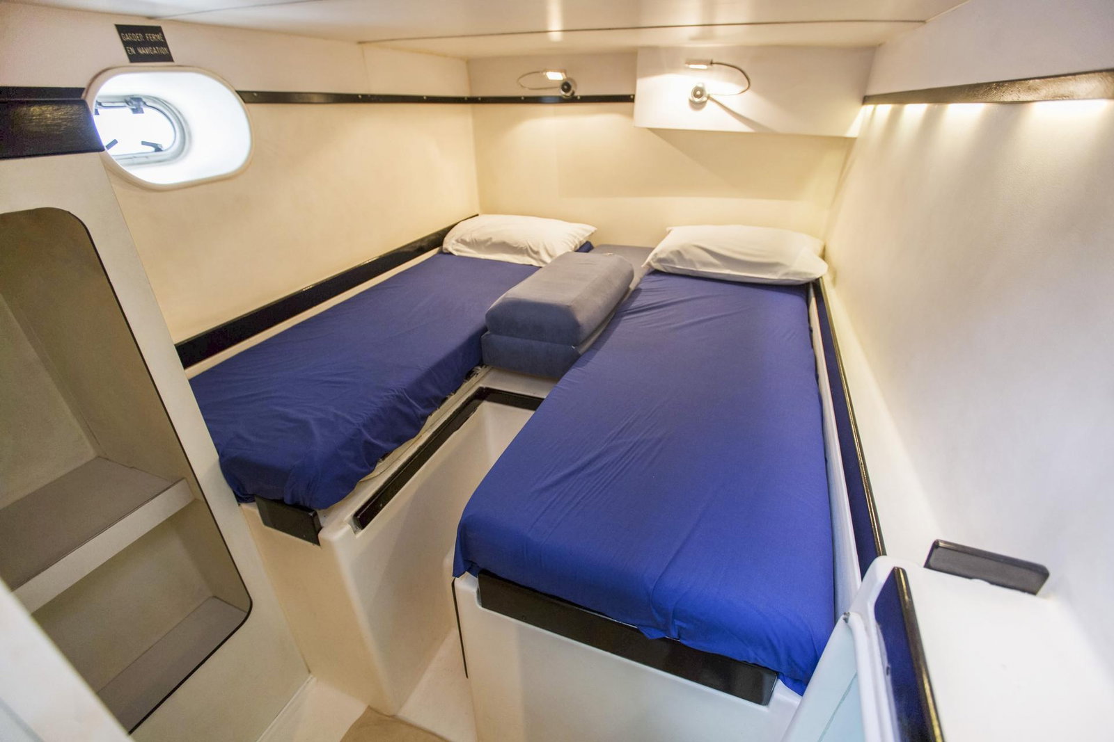 Sailing boat room twin cabin in Thailand