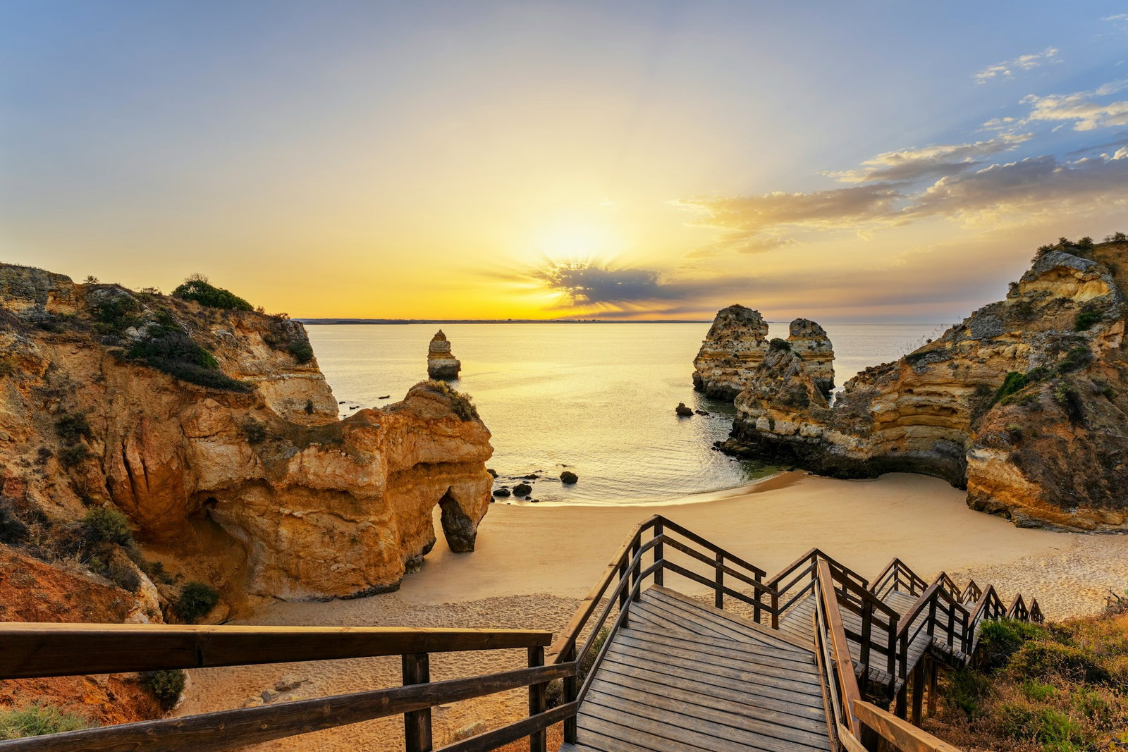 Praia do Camilo Beach in The Algarve, Portugal