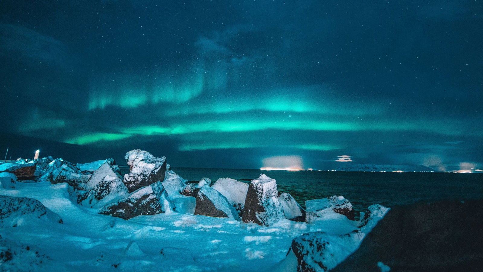 Northern Lights auroras in Iceland