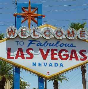 The famous 'Welcome to Las Vegas' sign