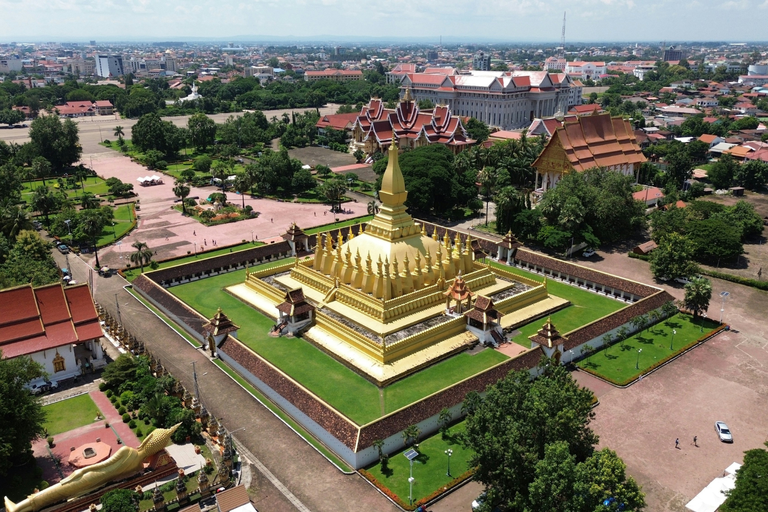 Pha That Luang in the capital city of Laos, Vientiane