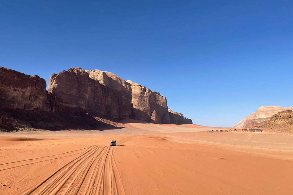 Sand dunes in Wadi Rum